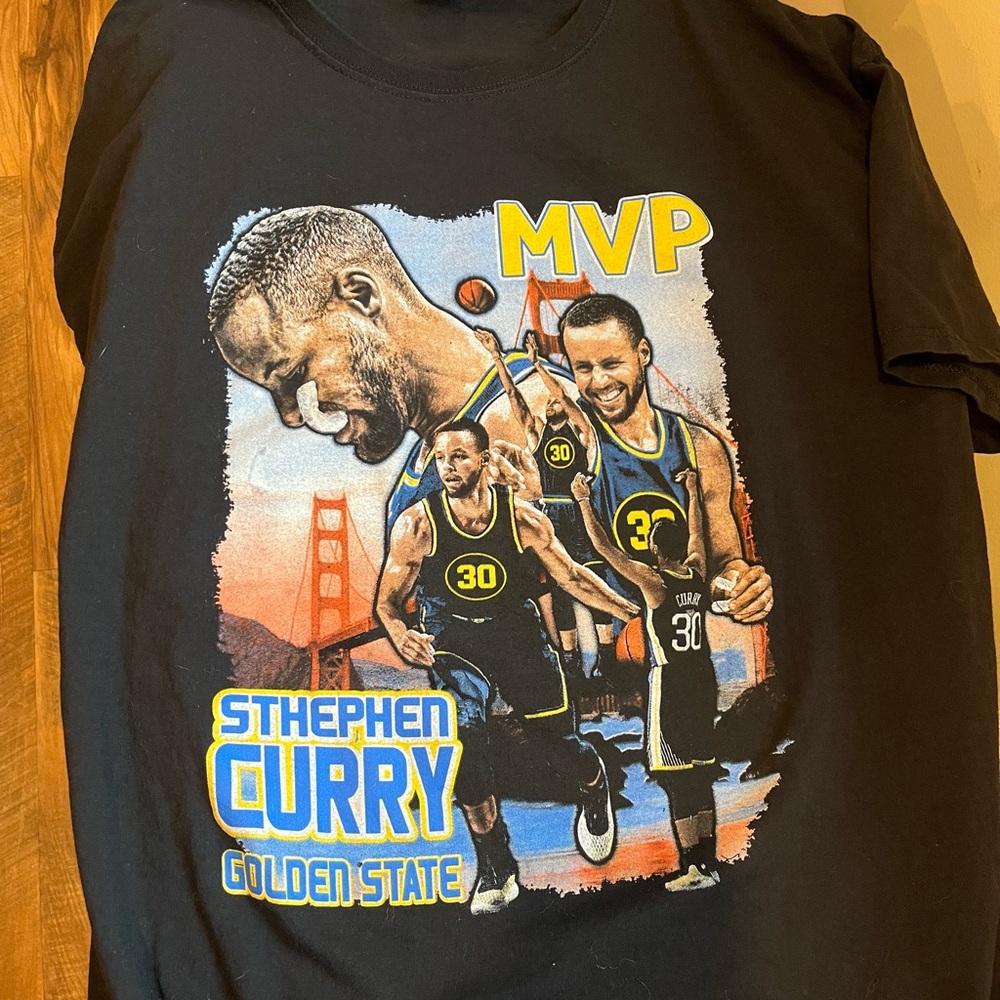 Stephen Curry Black MVP Graphic Tee